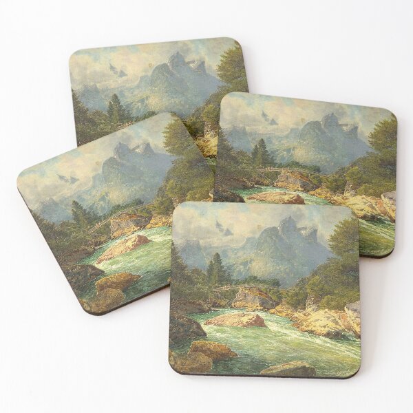 Item preview, Mountain River Landscape designed and sold by tomorrowsart.