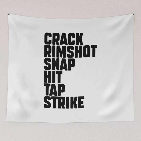 Item preview, Music Producer gift – CRACK, RIMSHOT, SNAP, HIT, TAP, STRIKE | Perfect Gift for Beatmakers & Sound Designers designed and sold by paulo silveira.