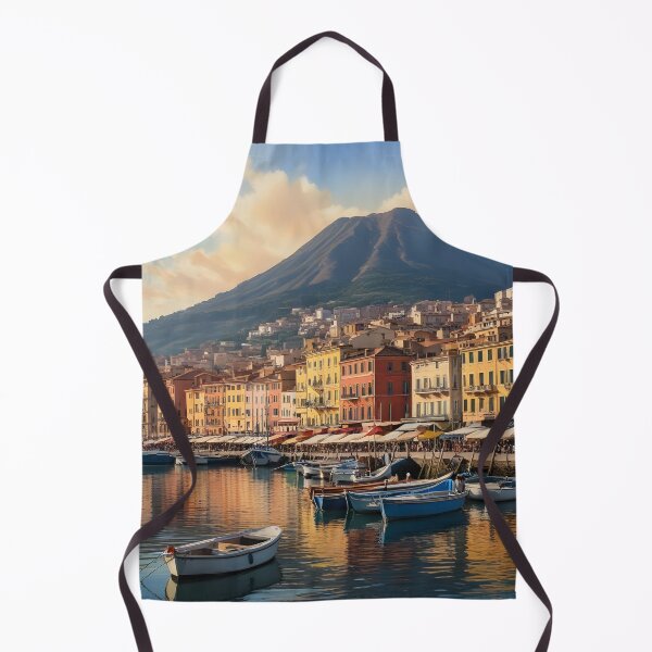 Item preview, Naples, Italy: Historic Waterfront with Vesuvius in the Background designed and sold by LSVart.