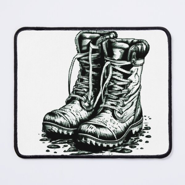 Item preview, Muddy Boots (Green Halftone) designed and sold by GetContented.