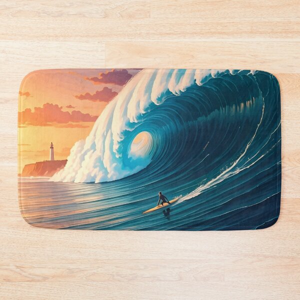 Item preview, Nazaré’s Giant Waves: Sunset Ocean Fury designed and sold by LSVart.