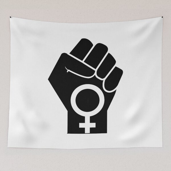 Item preview, Feminist power fist, International Women's Day  designed and sold by RadiantRoost.
