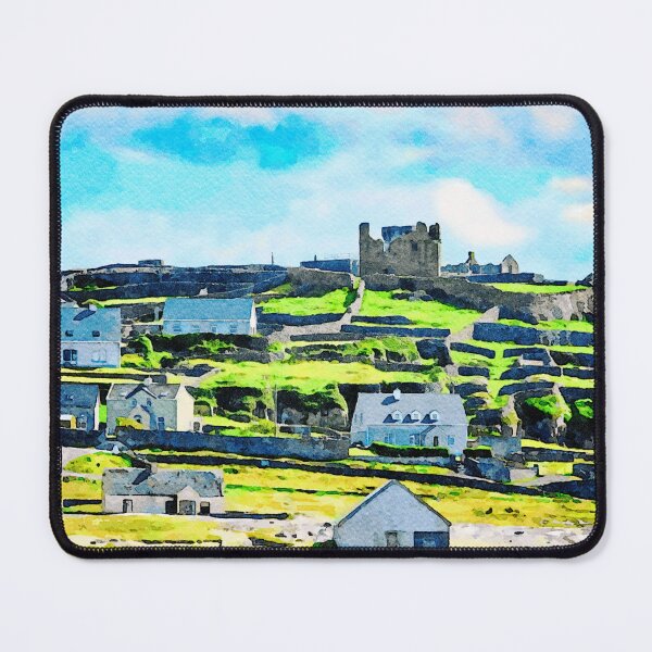 Item preview, Scenic watercolor of Inishmore landscapes in the Aran Islands, Ireland designed and sold by GestaltImagery.