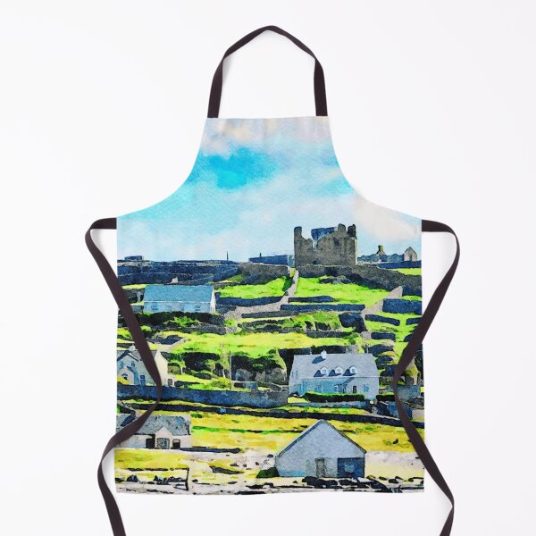 Item preview, Scenic watercolor of Inishmore landscapes in the Aran Islands, Ireland designed and sold by GestaltImagery.