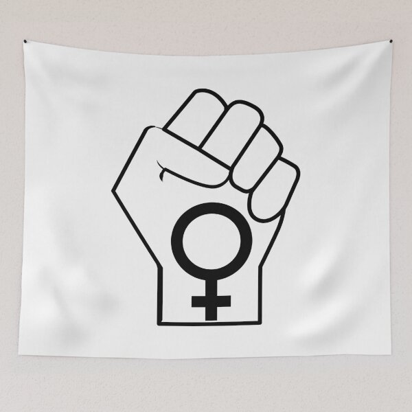 Item preview, Feminist power fist, International Women's Day  designed and sold by RadiantRoost.