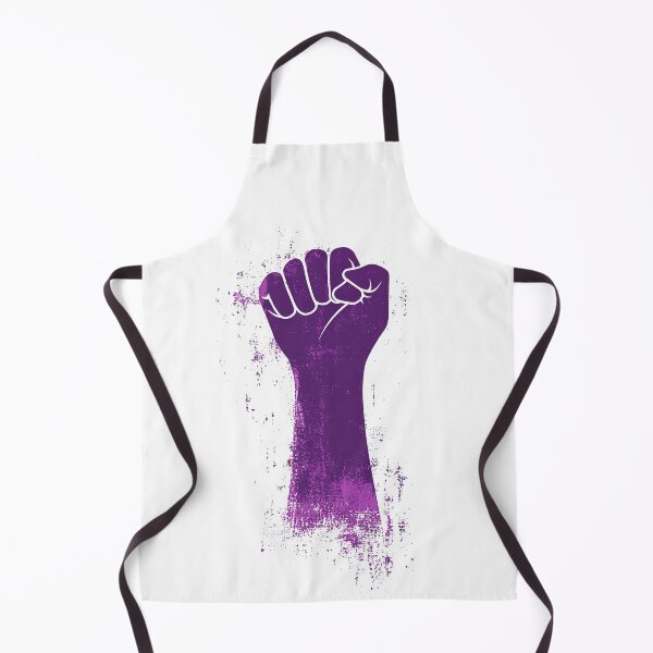 Item preview, Bold purple clenched fist with grunge texture, symbolizing strength, empowerment, and activism, powerful representation of unity, feminism, and resistance. designed and sold by MystiS.