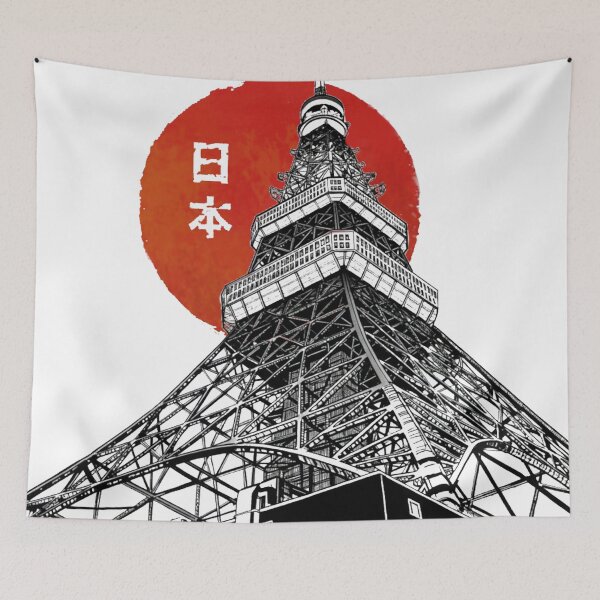 Item preview, Monochromatic Tokyo Tower  designed and sold by Boski30.