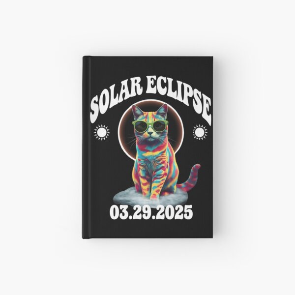 Item preview, Solar Eclipse Cat Wearing Eclipse Glasses - Solar Eclipse 03-29-2025 designed and sold by holly-renee.