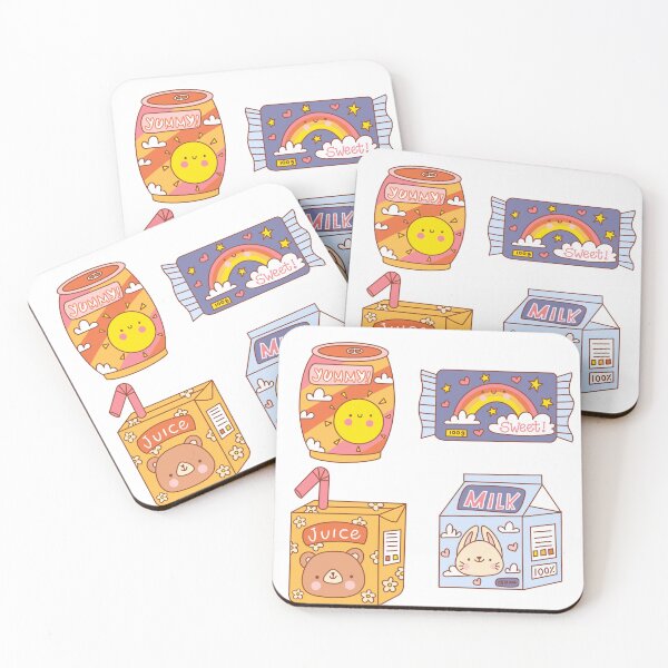 Item preview, Kawaii candy package, juice package cute designed and sold by jullypaivadraws.