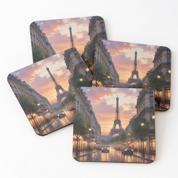 Item preview, Paris, France: Eiffel Tower at Sunset Romance designed and sold by LSVart.