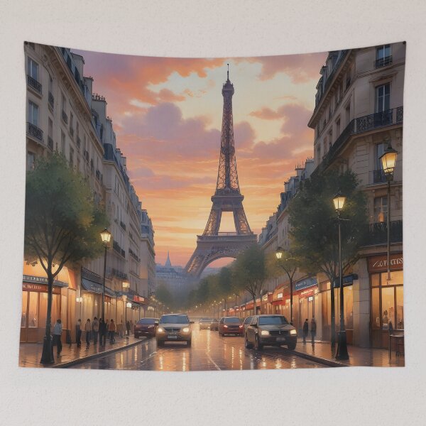Item preview, Paris, France: Eiffel Tower at Sunset Romance designed and sold by LSVart.