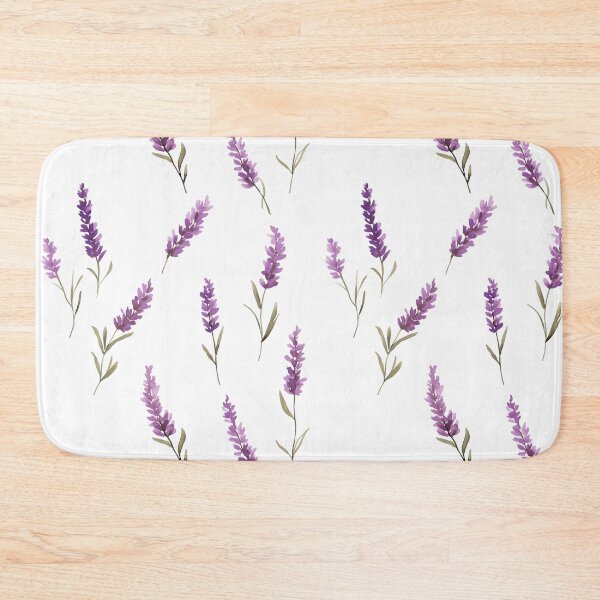 Item preview, lavender sprigs on a soft lavender  designed and sold by porbenjaporn.