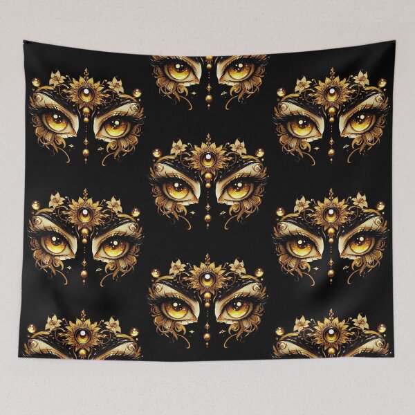 Item preview, Golden Eyes Transparent Art - Eye Design with Golden Glow designed and sold by Psycho-Crazy.
