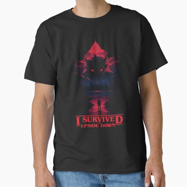 Item preview, I Survived the Upside Down Stranger Things Demogorgon T-Shirt designed and sold by Randy Verschueren.