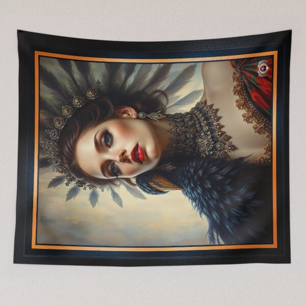 Item preview, A Mesmerizing Timeless Portrait Of The Graceful Elysia Ravenscroft Striking AI Concept Art by Xzendor7 designed and sold by Xzendor7 Digital Art Creations.