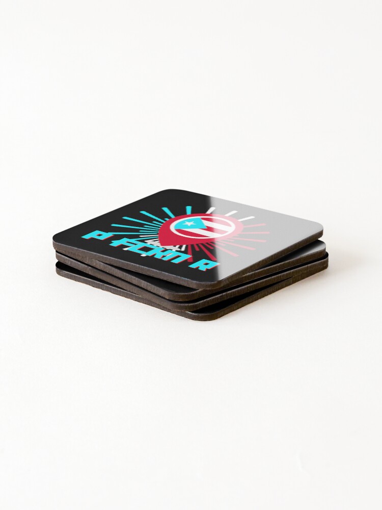 Thumbnail 4 of 5, Coasters (Set of 4), Puerto Rico designed and sold by AllOutDesigns.