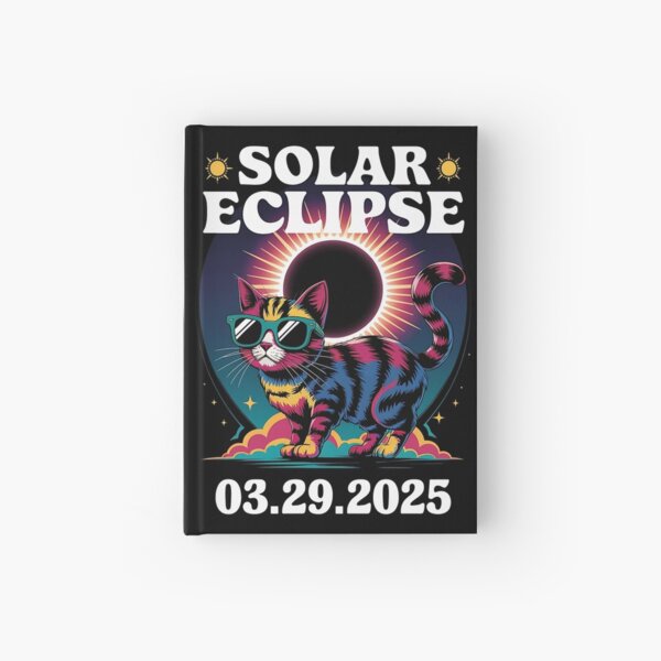 Item preview, Solar Eclipse Cat Wearing Eclipse Glasses - Solar Eclipse 03-29-2025 designed and sold by holly-renee.