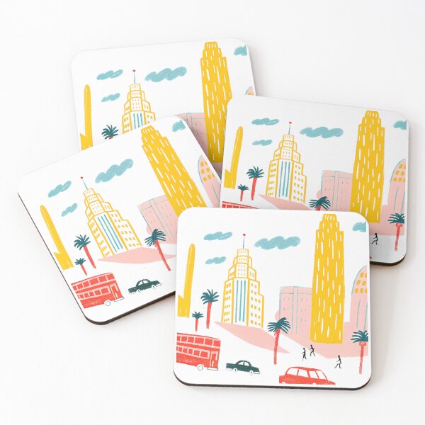Item preview, Simple Cityscapes Urban Adventures Colorful Design Art Illustration designed and sold by ART ATTACK ZONE.