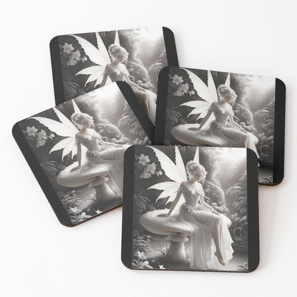 Item preview, White Fairy, Aesthetic, Elf girl, Girl, Anime, fantasy, astarion girl, magic, designed and sold by GOLDENGARDENART.