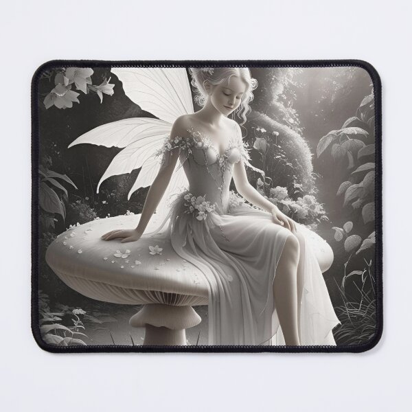 Item preview, White Fairy, Aesthetic, Elf girl, Girl, Anime, fantasy, astarion girl, magic, designed and sold by GOLDENGARDENART.