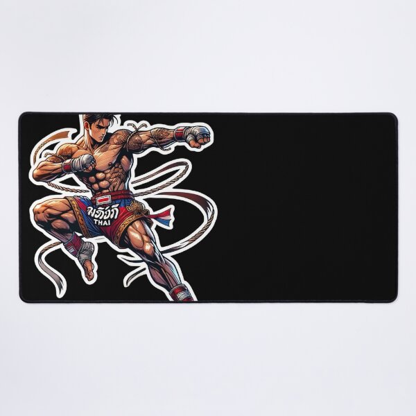 Item preview, Muay Thai Warrior Fighter - Thai Boxing Fighter Anime Style Art designed and sold by TopUpDesign.