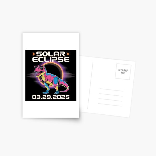 Item preview, Solar Eclipse TRex Dinosaur Wearing Solar Eclipse Glasses designed and sold by holly-renee.