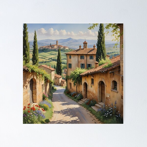 Item preview, Pienza in Val d’Orcia: Tuscan Charm and Rolling Golden Hills designed and sold by LSV-Art.