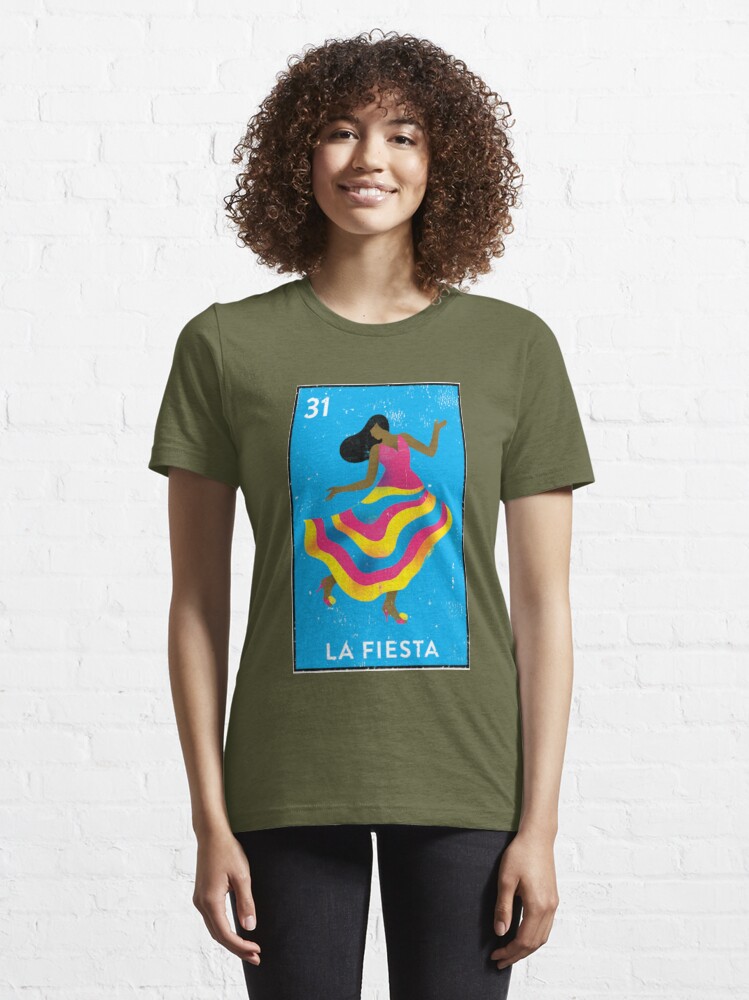 La Fiesta Mexican Loteria Bingo Card' Women's T-Shirt