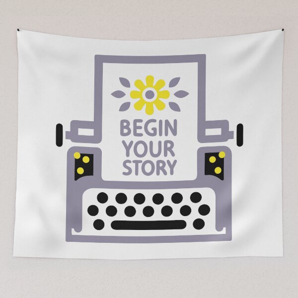 Item preview, Typewriter - beginner author's motivational quote designed and sold by TheHellSong.