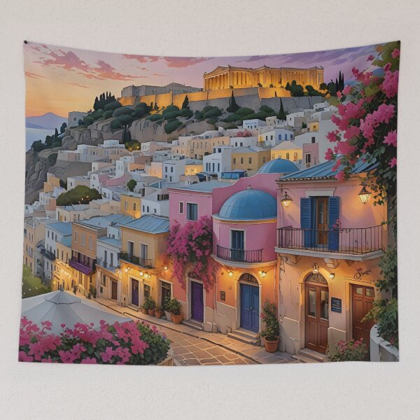 Item preview, Plaka District: Athens' Colorful Charm designed and sold by LSVart.