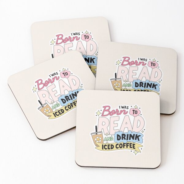 Item preview, I was born to read and drink iced coffee designed and sold by mayralejandrat.