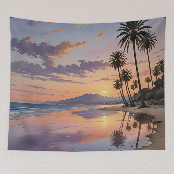Item preview, Playa de Aguadulce: Golden Sands at Sunset designed and sold by LSVart.
