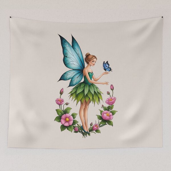 Item preview, Colorfoul Fairy, Aesthetic, Elf girl, Girl, Anime, fantasy, astarion girl, magic, designed and sold by GOLDENGARDENART.