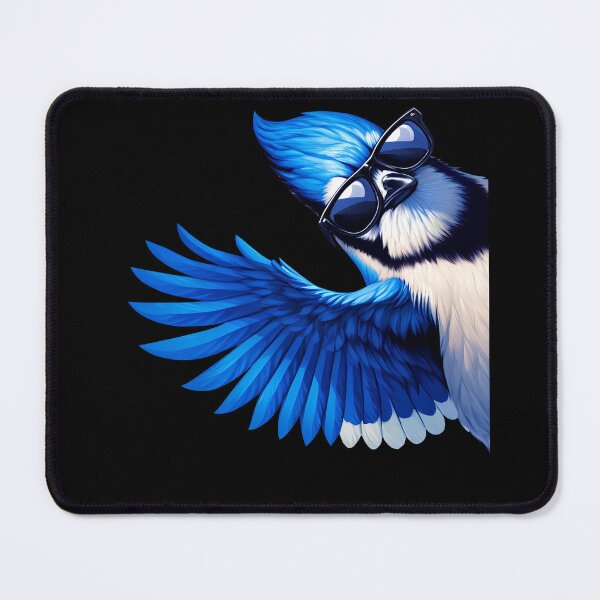 Item preview, Blue Jay Cyanocitta Cristata With Sunglasses Funny Say Hi Bird Lover Watcher designed and sold by Kimberley King Art King Art.
