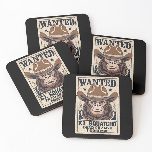 Item preview, Funny El Squatcho Wanted Poster Western Bigfoot Sasquatch designed and sold by Dressed For  Duty.