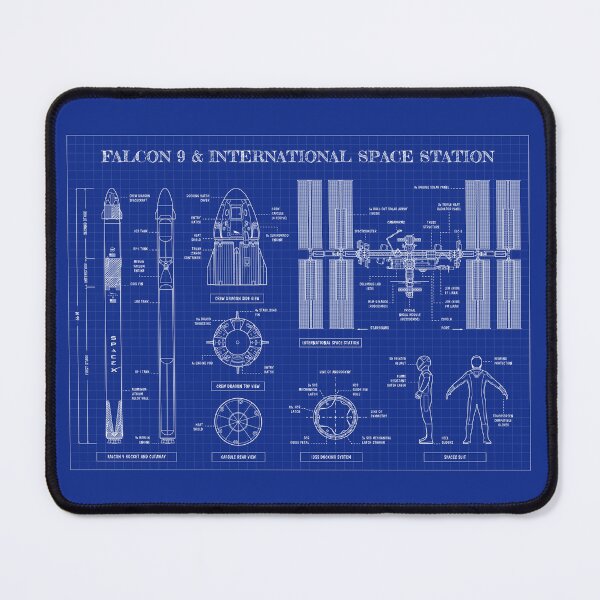 Artikelvorschau, SpaceX-NASA: Falcon 9 & International Space Station (Blueprint) entworfen und verkauft von BGALAXY.