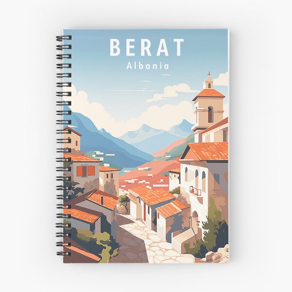 Item preview, Berat Albania Travel Print  designed and sold by Wander-World.