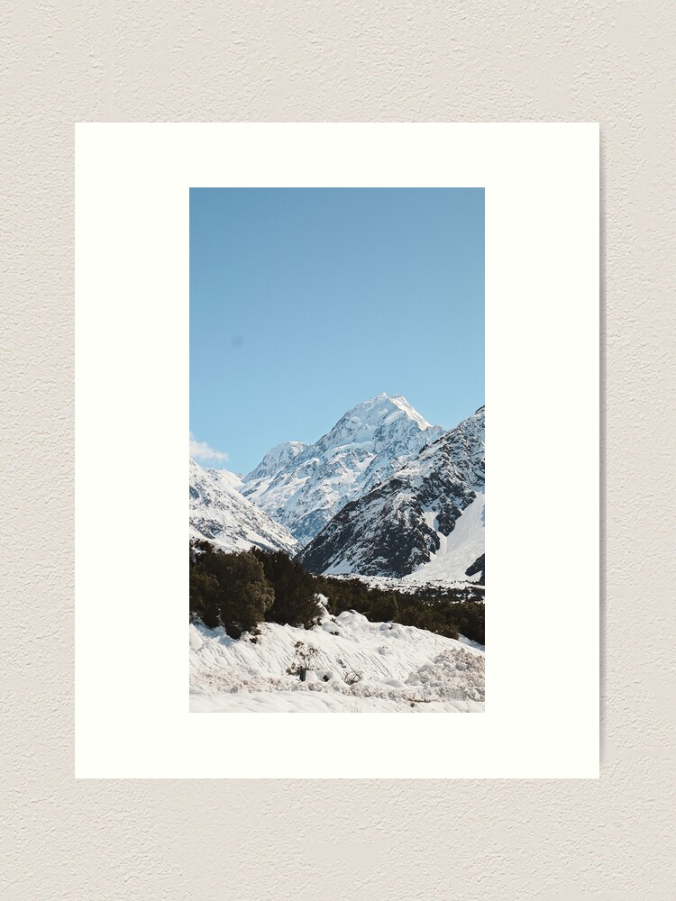Thumbnail 2 of 3, Art Print, Aoraki/Mount Cook Photography in the Southern Alps designed and sold by Ibitiraquire.