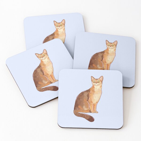 Item preview, Cute Abyssinian Cat – Adorable Feline Illustration for Cat Lovers designed and sold by YaraCuteArt.