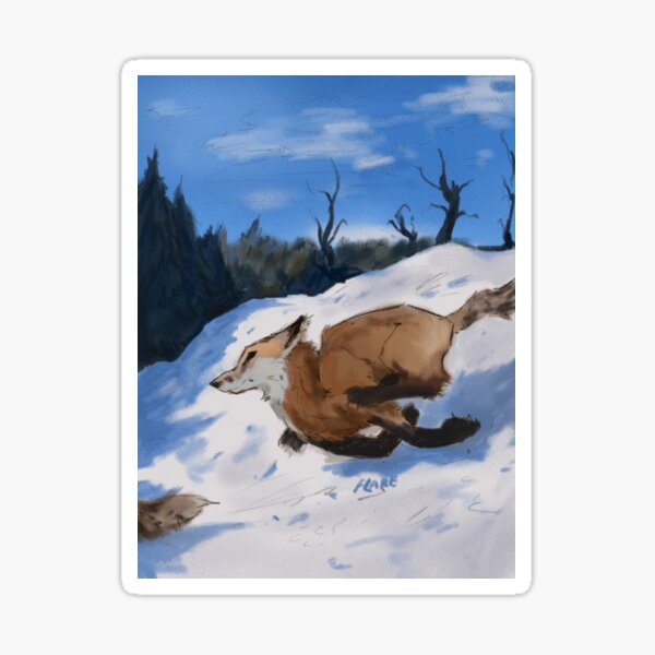 Item preview, foxes in the snow  designed and sold by Spitfiresart.