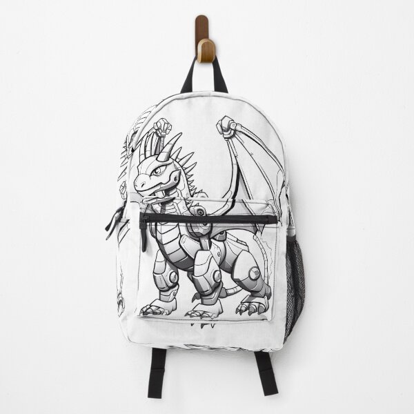 Item preview, Robot Dragon #10 Coloring Page Pattern designed and sold by DavidColoring.