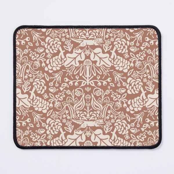 Item preview, Heritage Pattern, Fox in the Woods, Mocha Mousse and Gardenia designed and sold by Quick Brown Fox Canada.