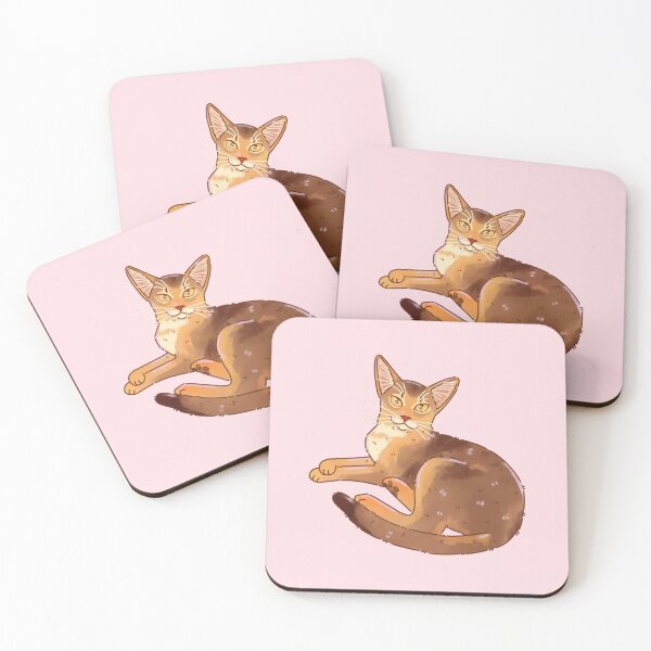Item preview, Cute Abyssinian Cat – Adorable Feline Illustration for Cat Lovers designed and sold by YaraCuteArt.