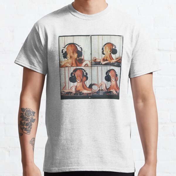 Item preview, DJ Octopus Cool Ocean Animal Party designed and sold by RockFireMerch.