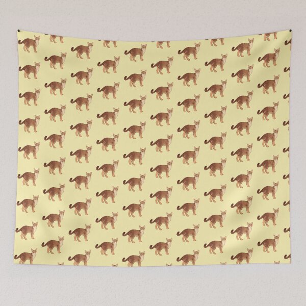 Item preview, Cute Abyssinian Cat – Adorable Feline Illustration for Cat Lovers designed and sold by YaraCuteArt.