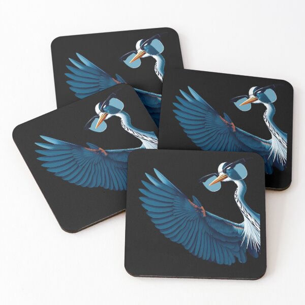 Item preview, Great Blue Heron With Sunglasses Funny Say Hi Bird Lover Watcher Birding designed and sold by Kimberley King Art  King Art.