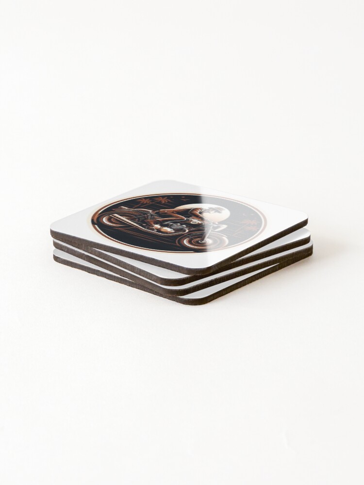 Thumbnail 4 of 5, Coasters (Set of 4), Dapper Rider : Automotive Merchandise - designed and sold by InfmsCorp.