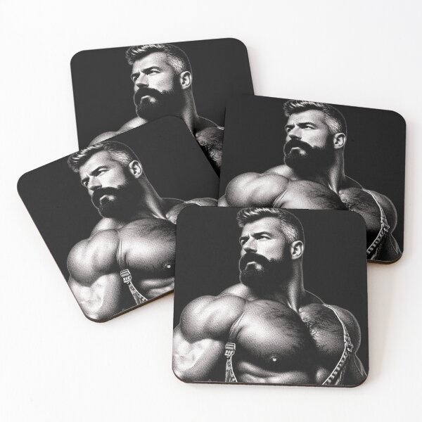 Item preview, Bearded Daddy Bear LGBTQ Gay Pride Graphic Design designed and sold by ItsAKinkThing.