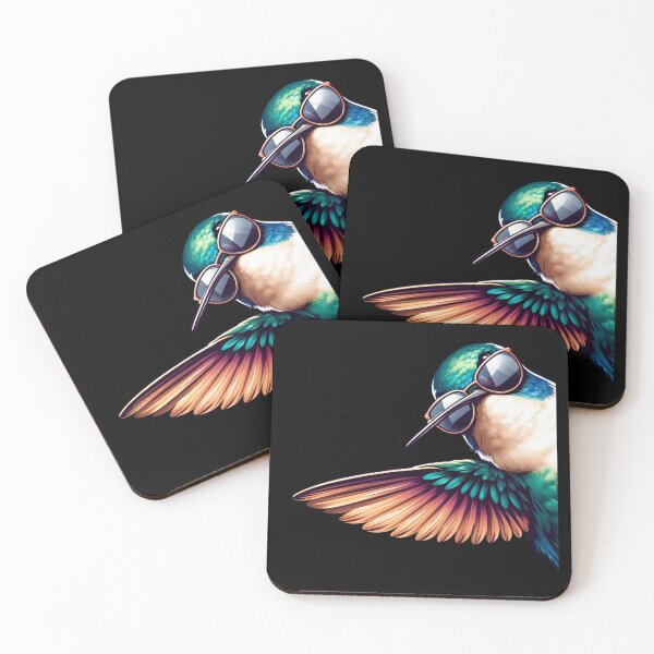 Item preview, Hummingbird With Sunglasses Funny Say Hi Bird Lover Watcher designed and sold by Kimberley King Art  King Art.