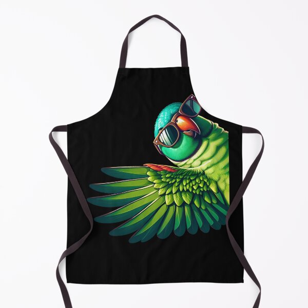 Item preview, Indian Ringneck Parrot With Sunglasses Funny Say Hi Bird Lover Watcher Birding designed and sold by Kimberley King Art King Art.